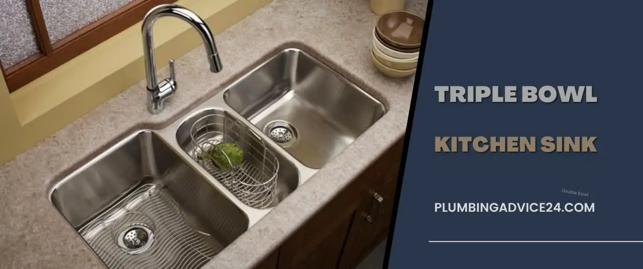 triple bowl kitchen sink