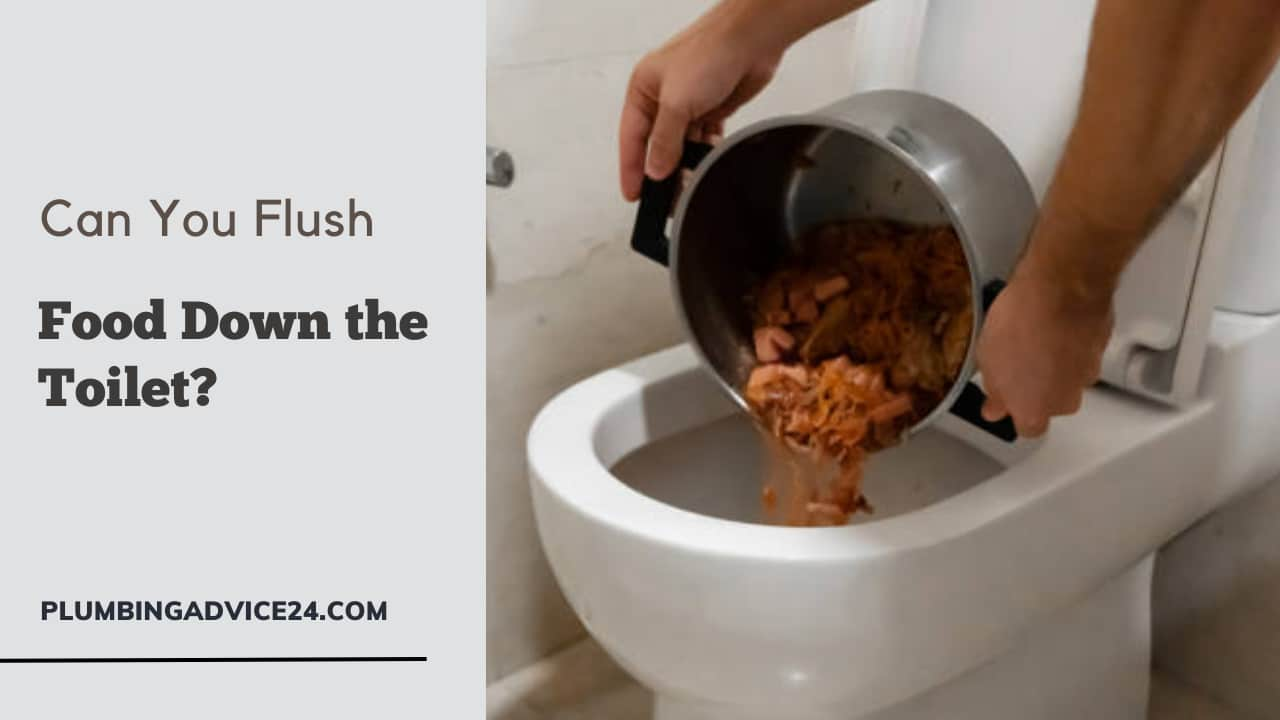 Can You Flush Food Down the Toilet