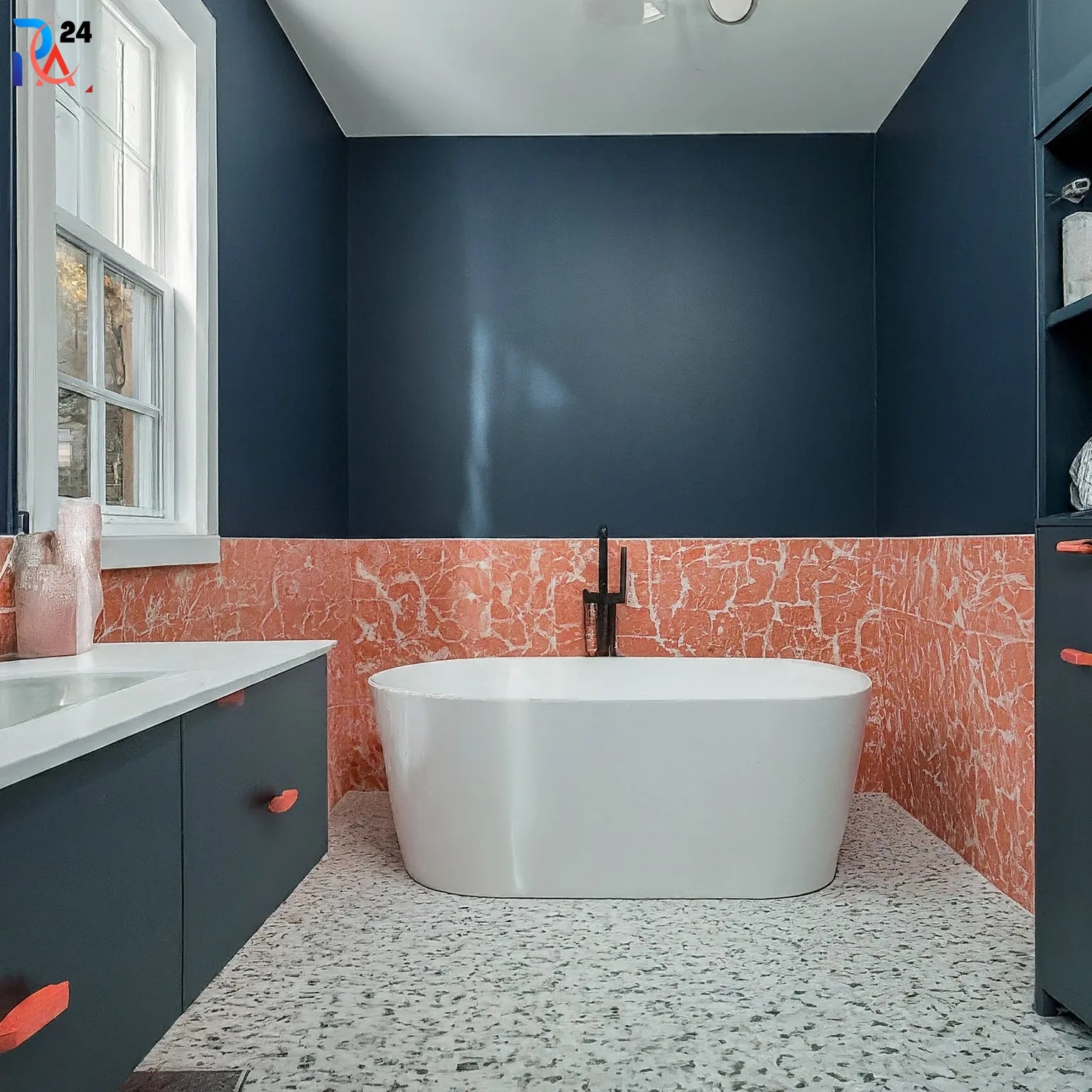 dark blue bathroom ideas101