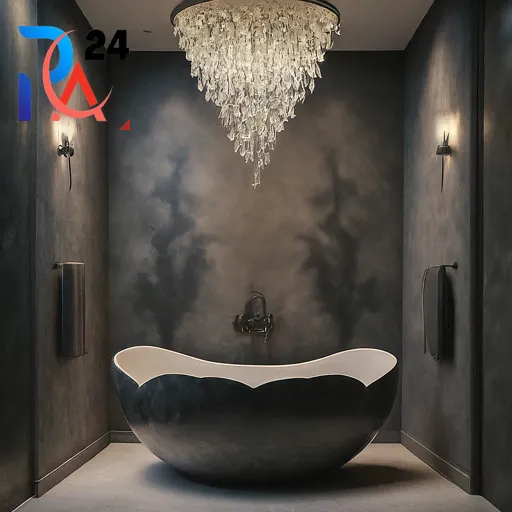 dark modern bathroom61