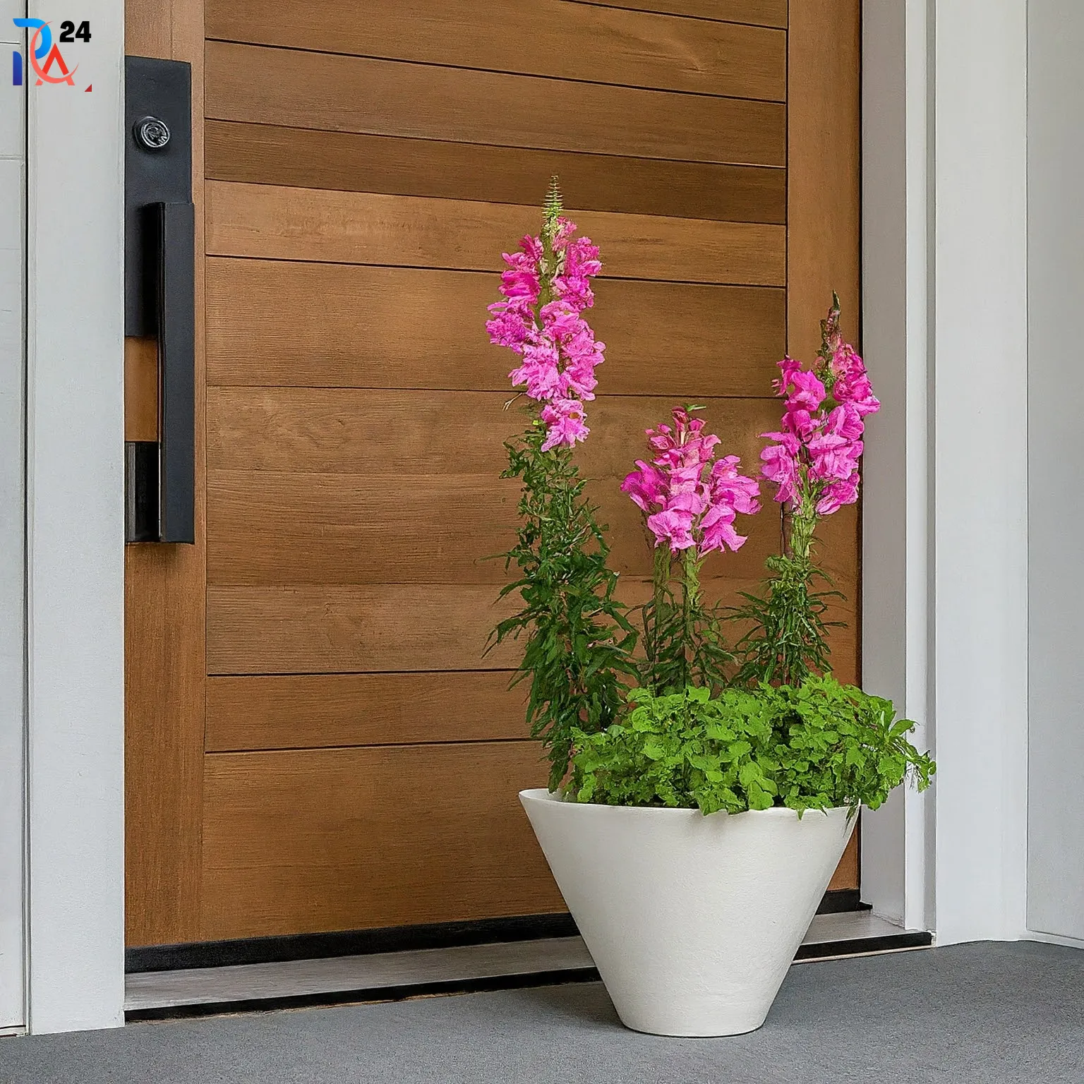 front door flower pot ideas261