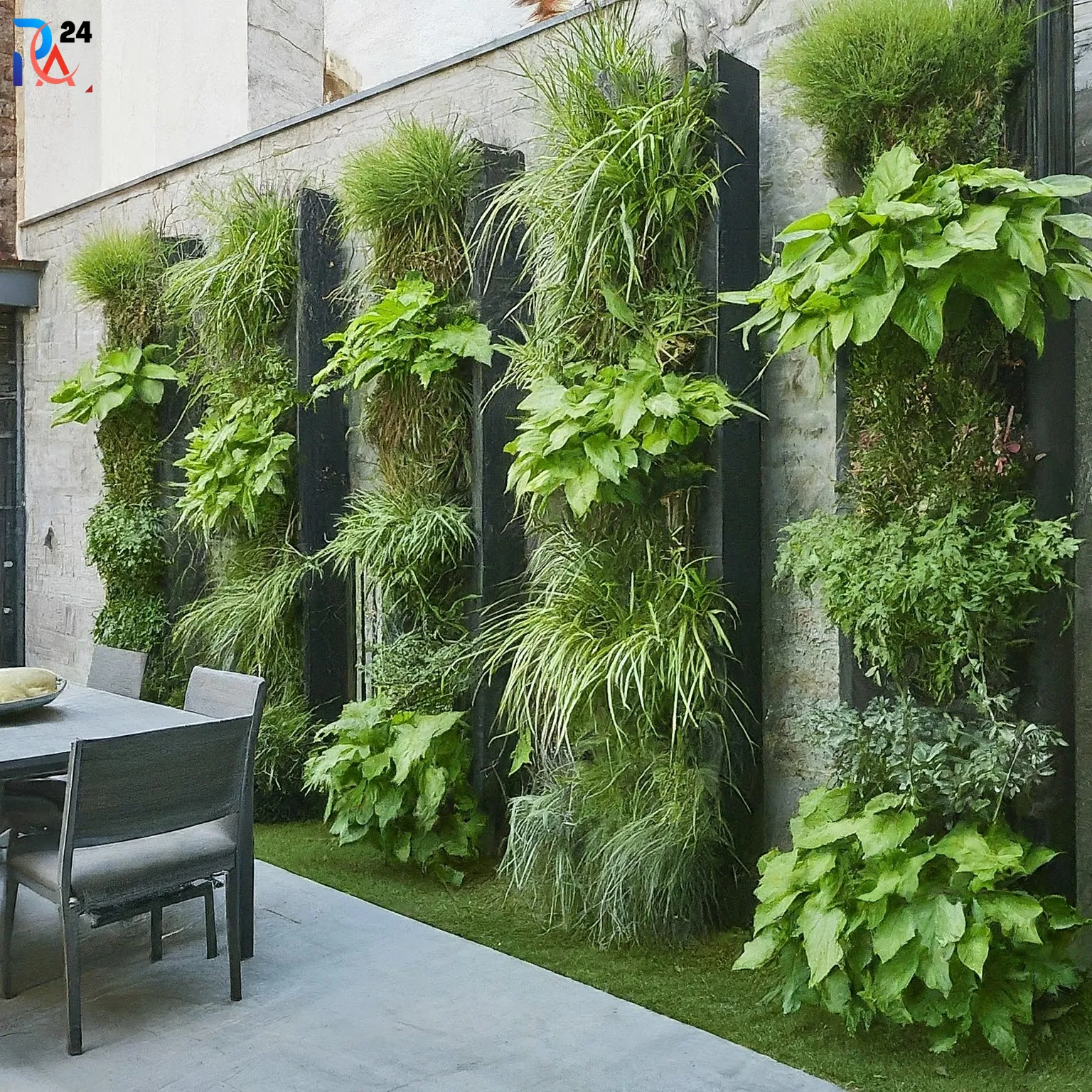 Vertical Walls tall Planter ideas (14)