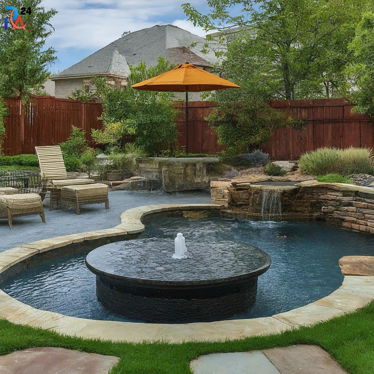 Backyard Landscaping Ideas with Water Features