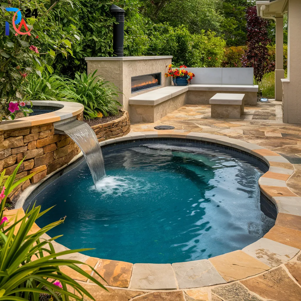 Small Pool Deck for Circular or Oval Pools