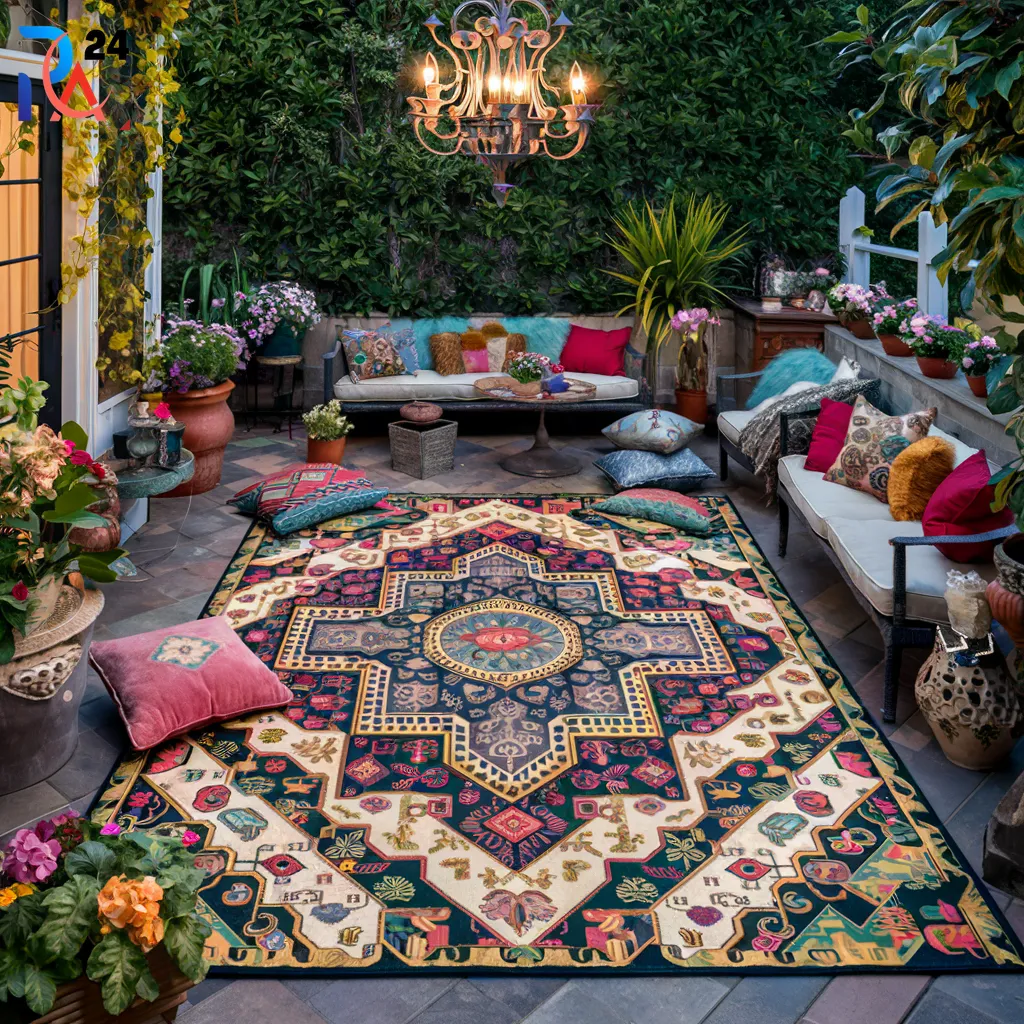 Outdoor Patio Decor Ideas with outdoor rugs