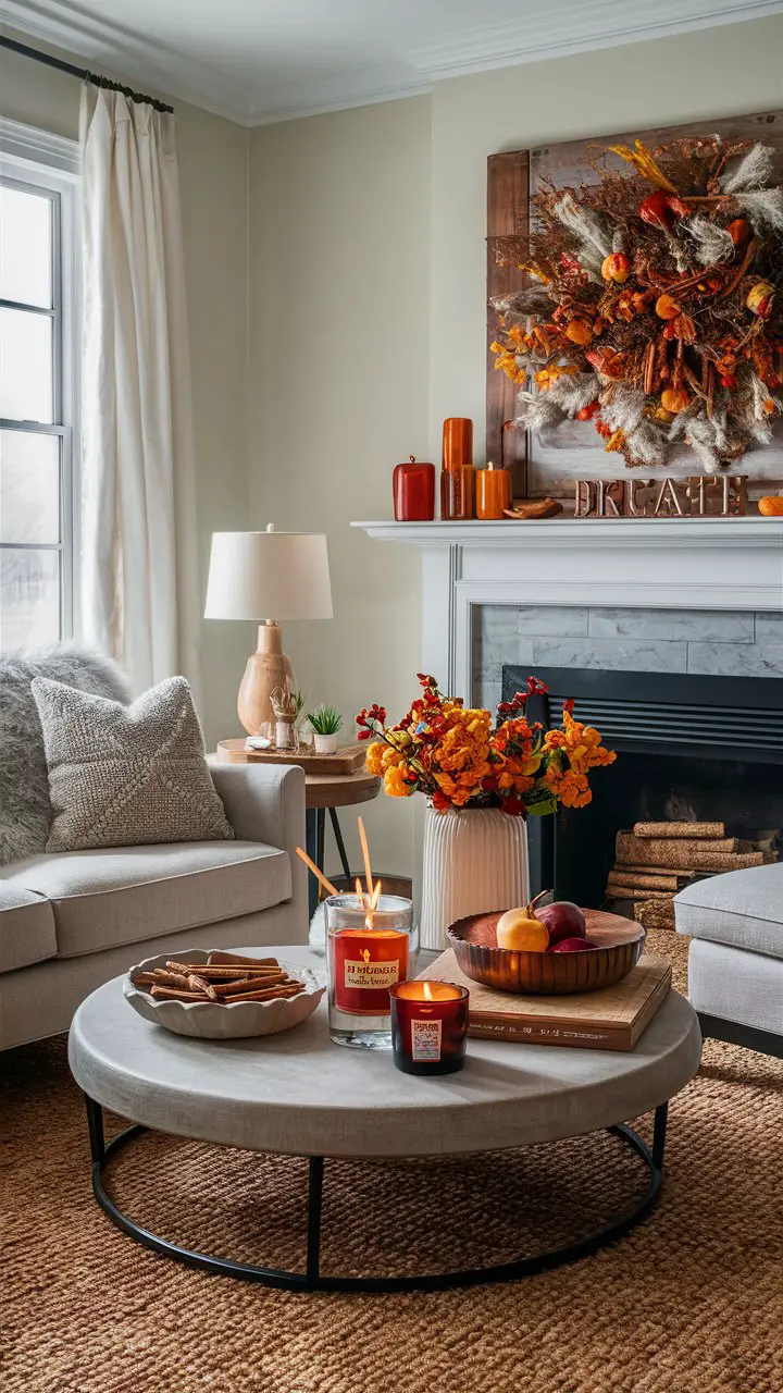 Cozy Fall Decor with Seasonal Scents