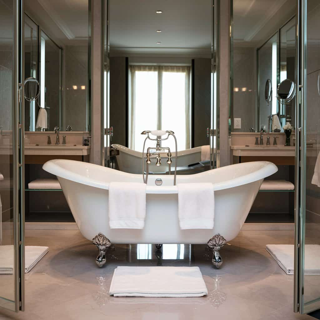 Modern Luxury Bathroom with Freestanding Bathtubs