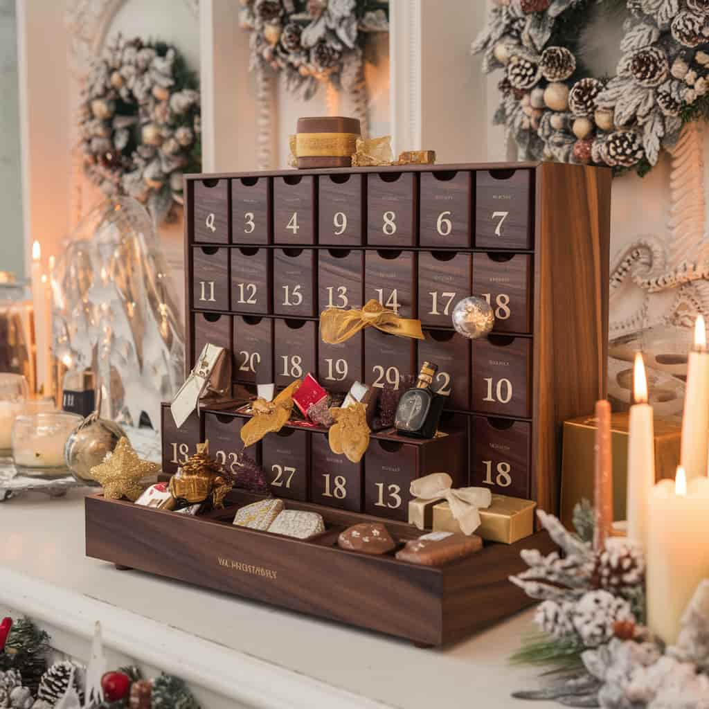 Luxury Christmas Decor with Advent Calendar