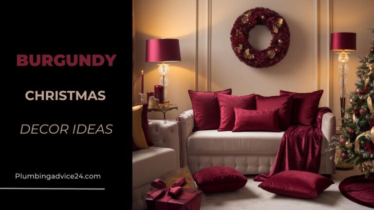 Burgundy Christmas Decor Ideas