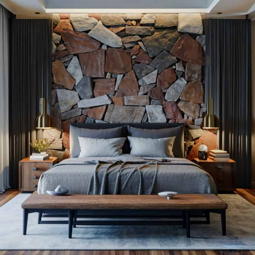 Stone or Brick Accent Wall