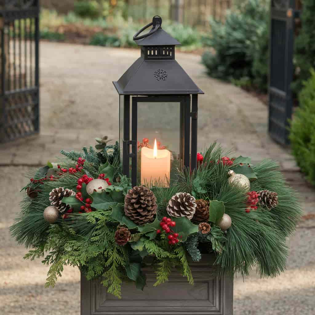 Lantern-Centered Planters