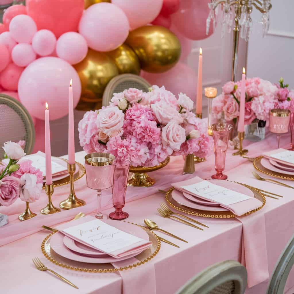 Pink and Gold Color Palette