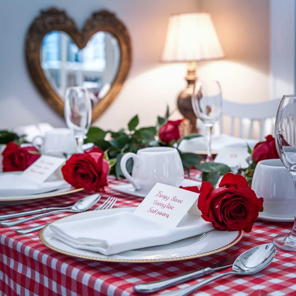 Valentine's Table Decor Ideas with Personalized Love Notes